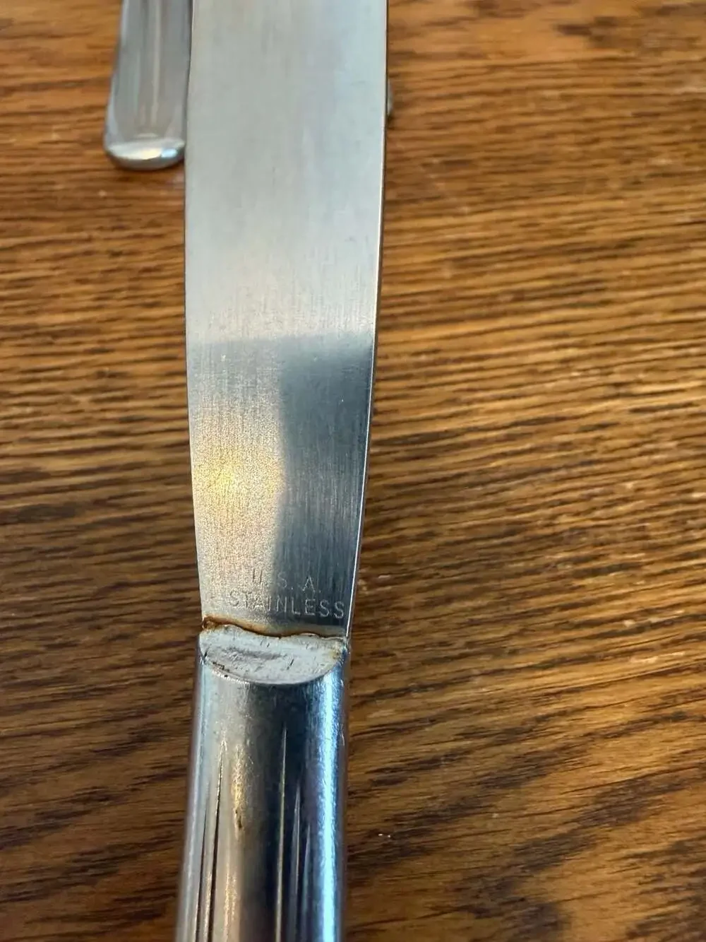 Vintage USA Stainless Steel Table Knives Set of 3